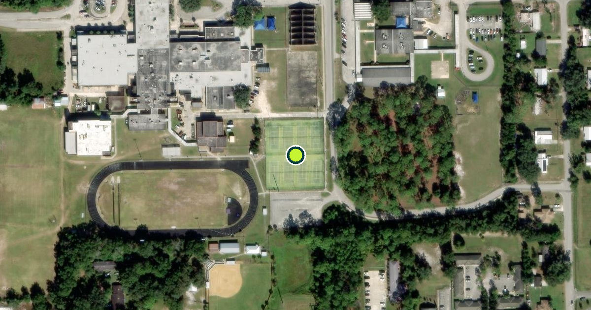 Satellite view of Palatka Pickleball Courts