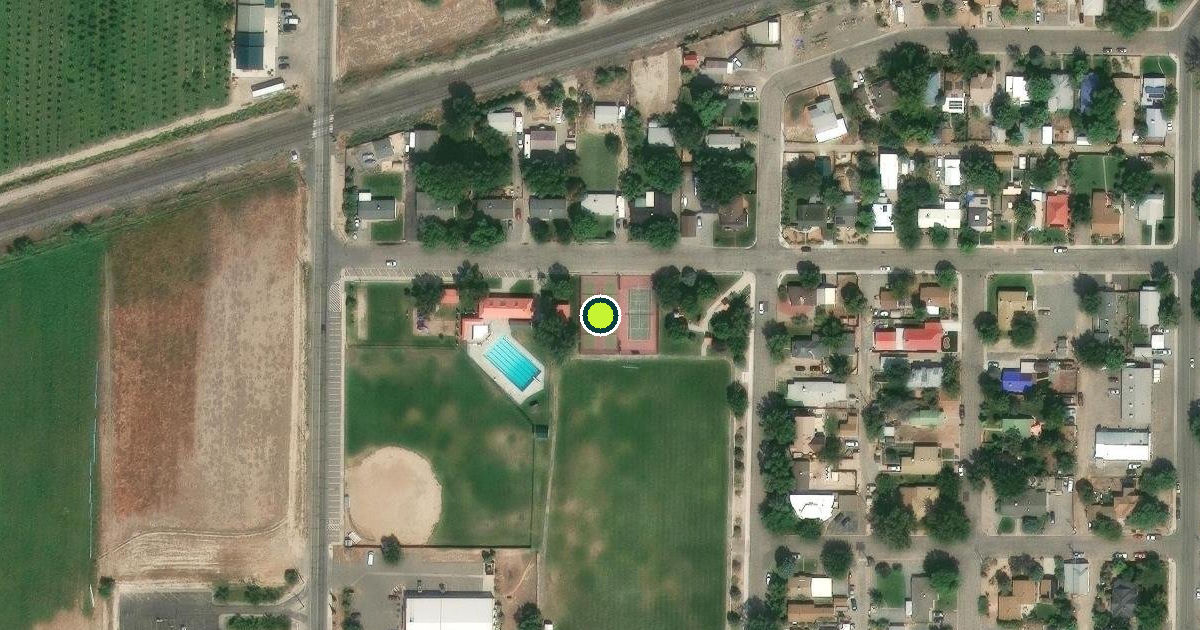 Satellite view of Palisade Pickleball Courts