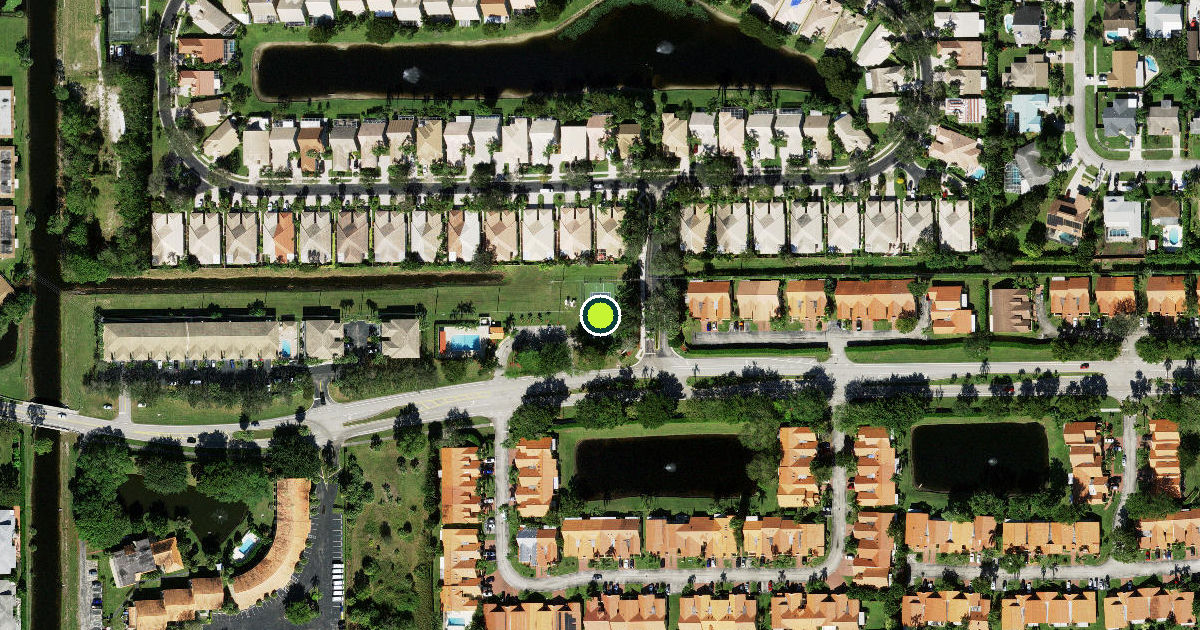 Satellite view of Palm Beach County Pickleball Courts