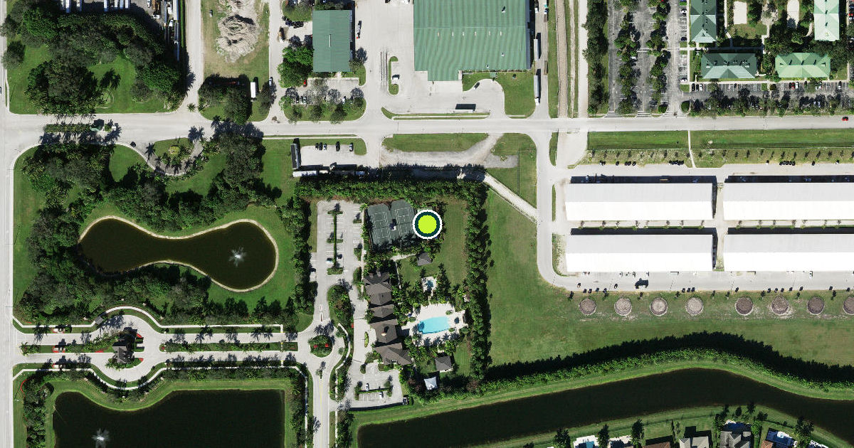 Satellite view of Palm Beach County Pickleball Courts