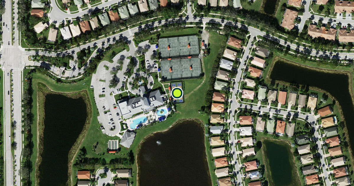 Satellite view of Palm Beach County Pickleball Courts