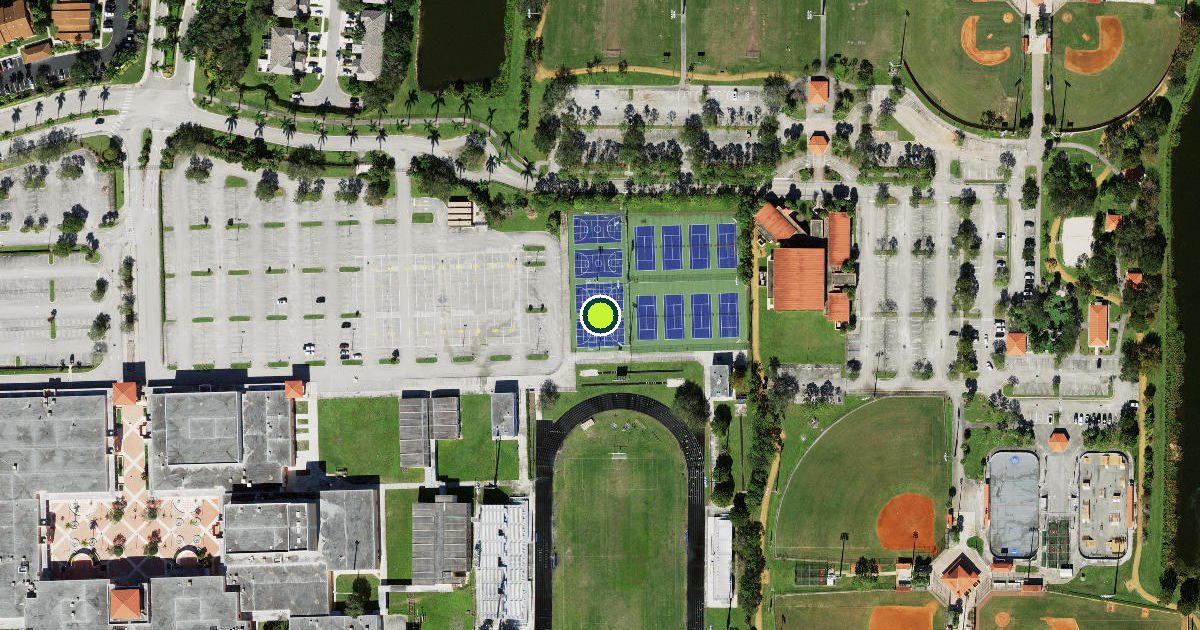 Satellite view of Palm Beach County Pickleball Courts