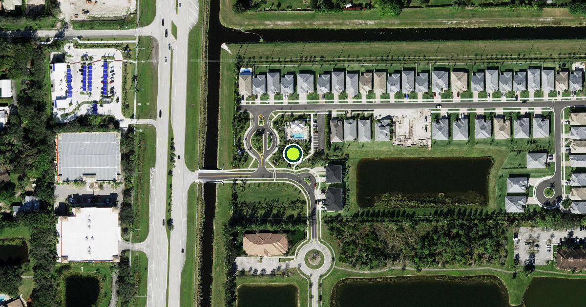 Satellite view of Palm Beach County Pickleball Courts