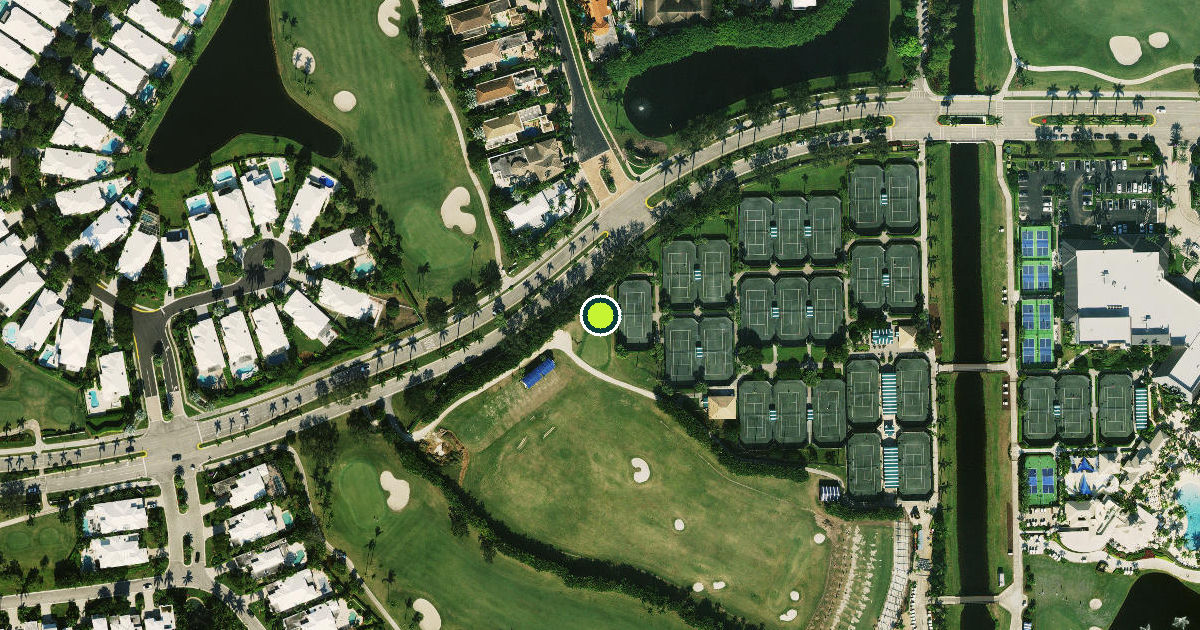Satellite view of Palm Beach County Pickleball Courts