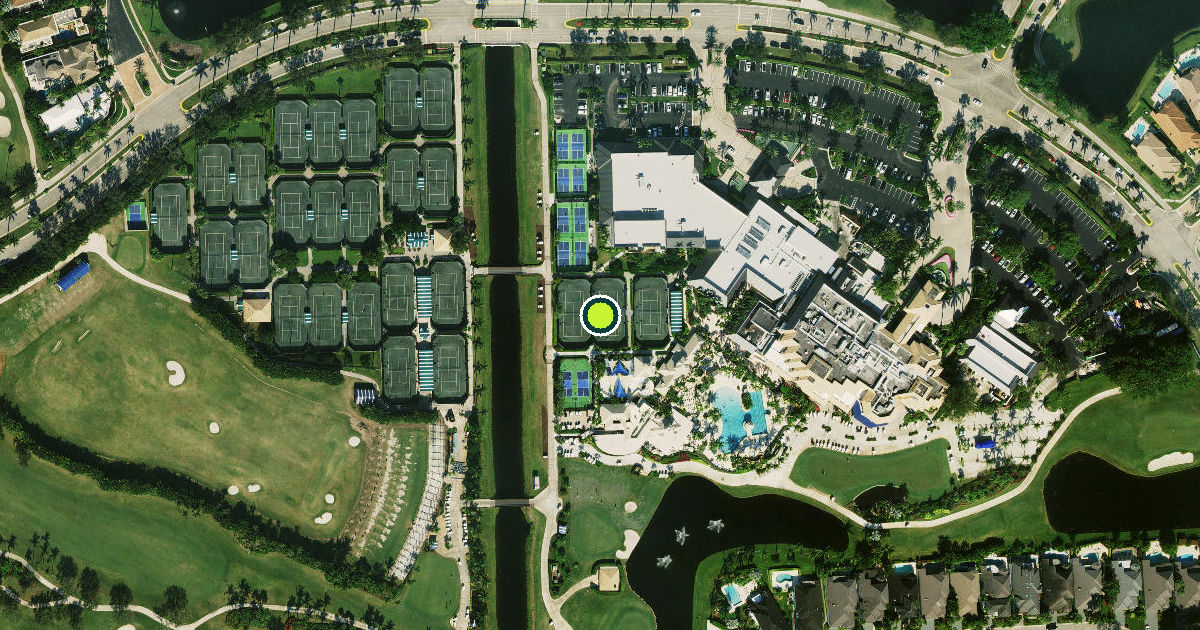Satellite view of Palm Beach County Pickleball Courts