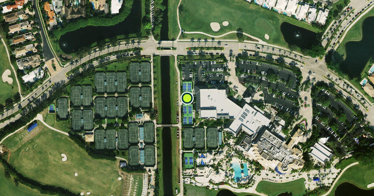 Satellite view of Palm Beach County Pickleball Courts