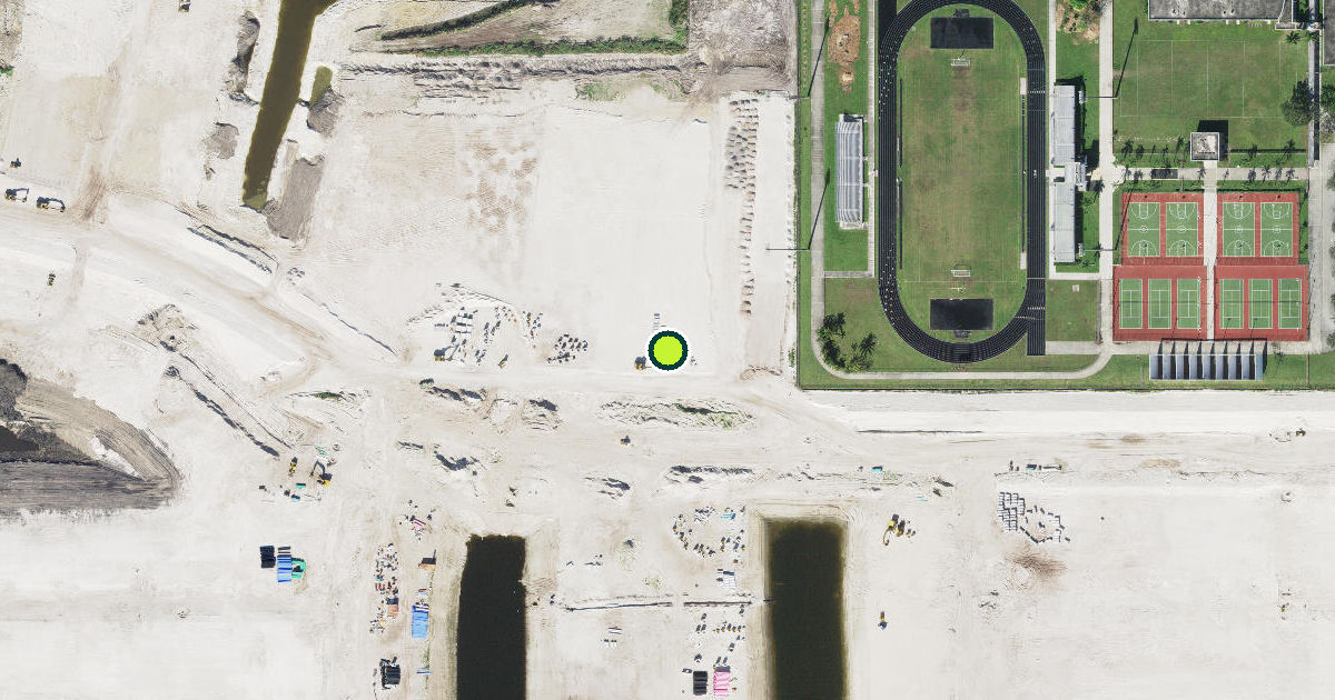 Satellite view of Palm Beach County Pickleball Courts