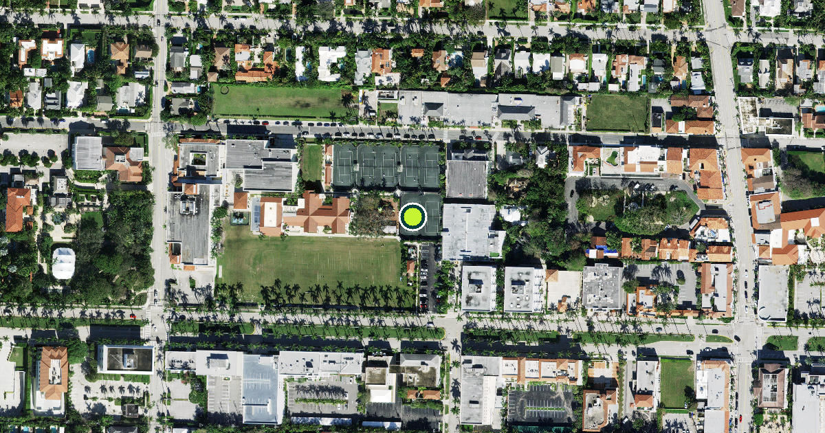 Satellite view of Palm Beach Pickleball Courts