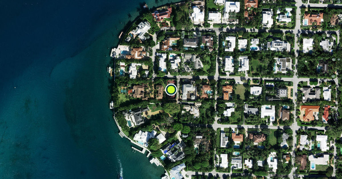 Satellite view of Palm Beach Pickleball Courts