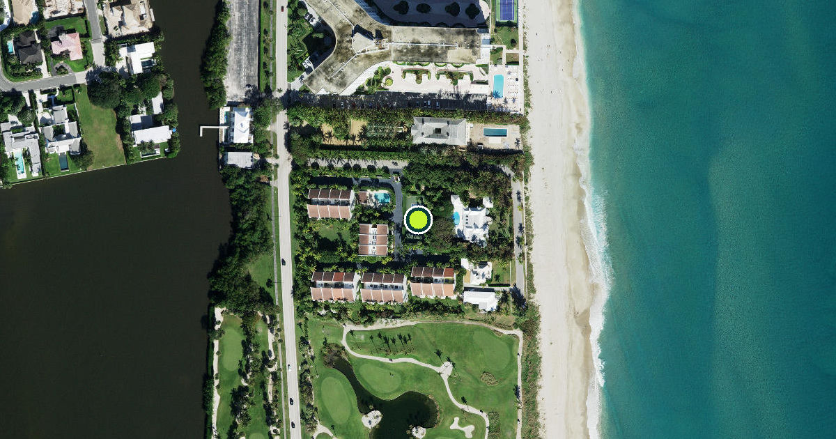 Satellite view of Palm Beach Pickleball Courts