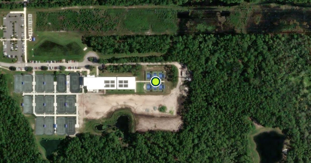 Satellite view of Palm Coast Pickleball Courts
