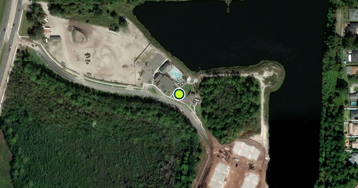 Satellite view of Palm Coast Pickleball Courts