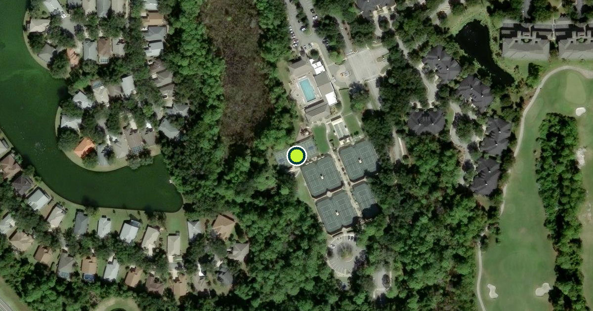 Satellite view of Palm Coast Pickleball Courts