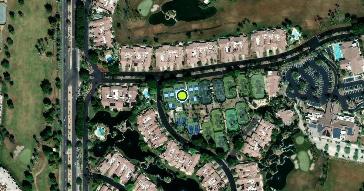 Satellite view of Palm Desert Pickleball Courts