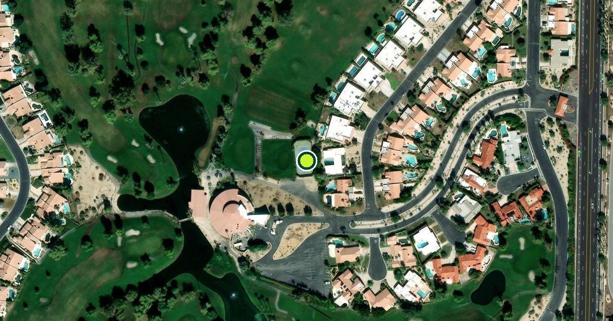 Satellite view of Palm Desert Pickleball Courts