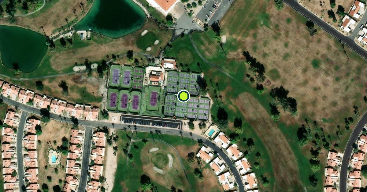 Satellite view of Palm Desert Pickleball Courts