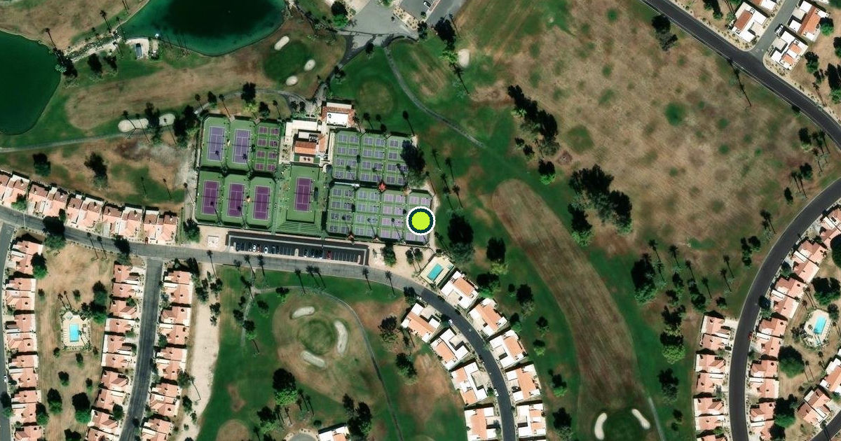 Satellite view of Palm Desert Pickleball Courts