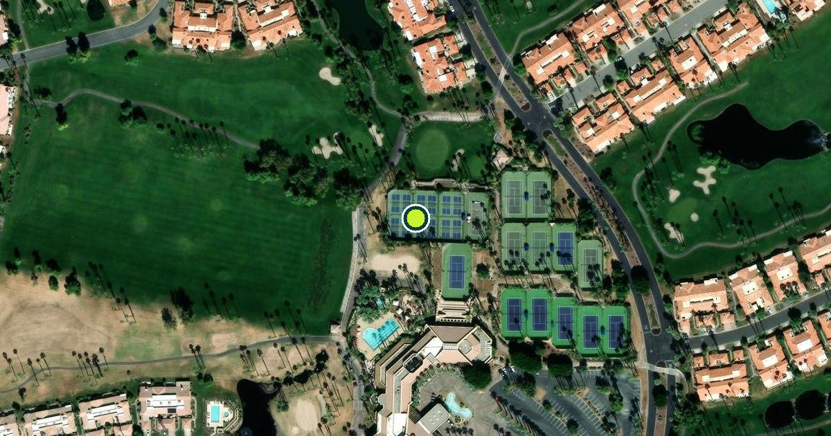 Satellite view of Palm Desert Pickleball Courts