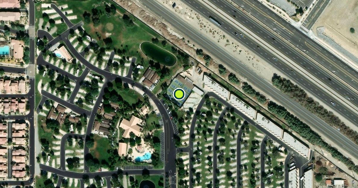 Satellite view of Palm Desert Pickleball Courts