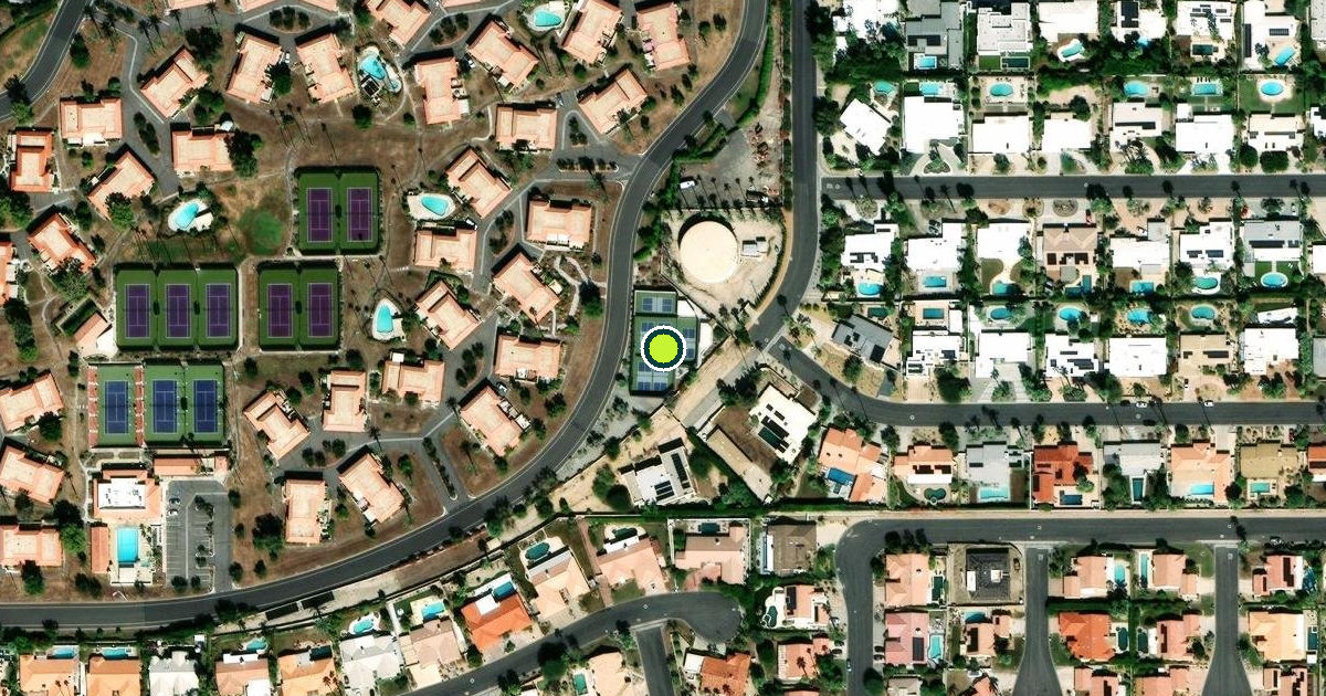 Satellite view of Palm Desert Pickleball Courts