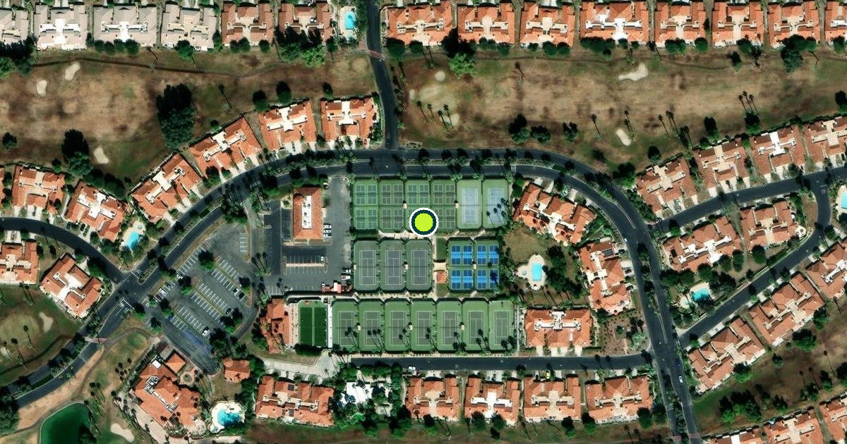 Satellite view of Palm Desert Pickleball Courts