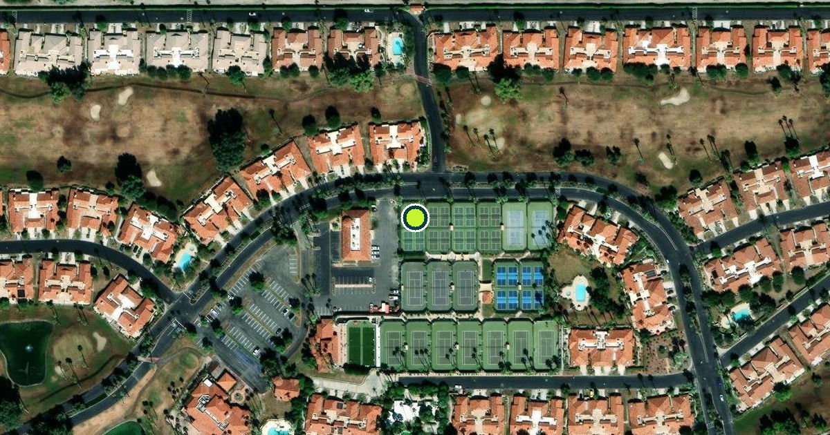 Satellite view of Palm Desert Pickleball Courts