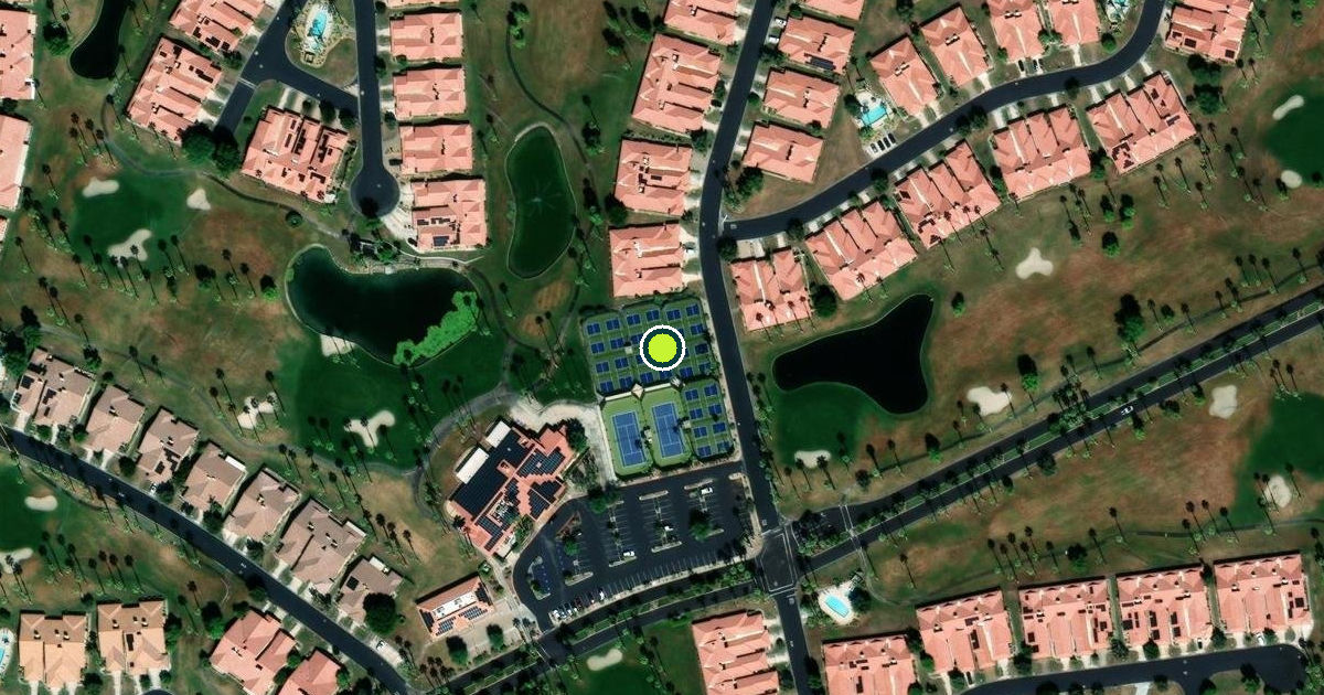 Satellite view of Palm Desert Pickleball Courts