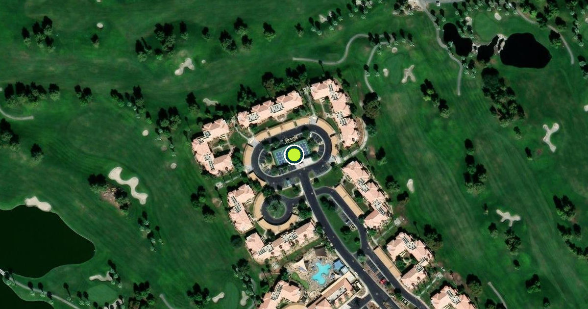 Satellite view of Palm Desert Pickleball Courts