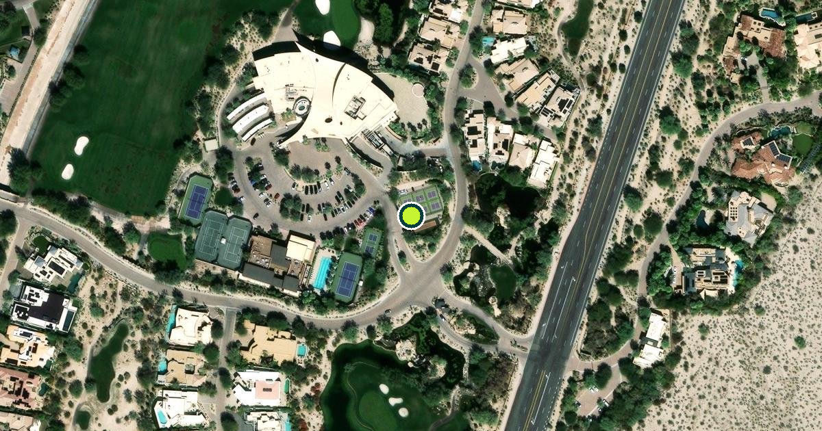 Satellite view of Palm Desert Pickleball Courts