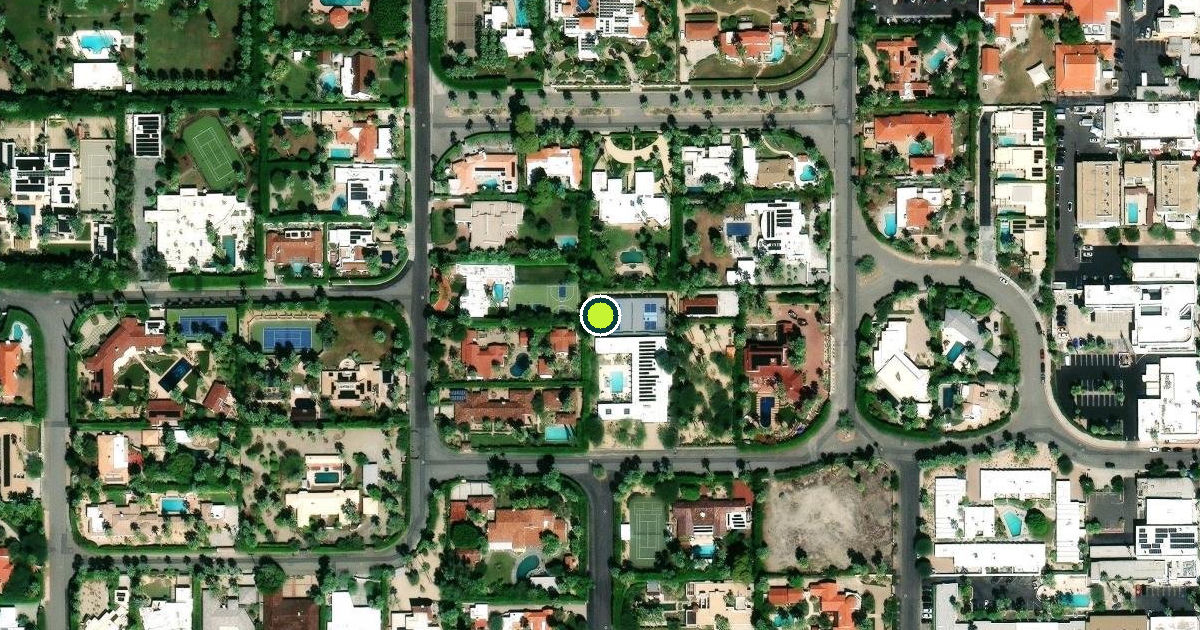 Satellite view of Palm Springs Pickleball Courts