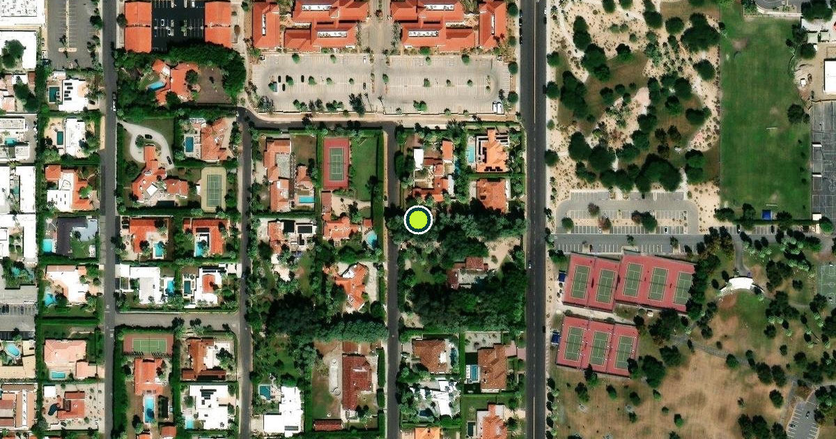 Satellite view of Palm Springs Pickleball Courts