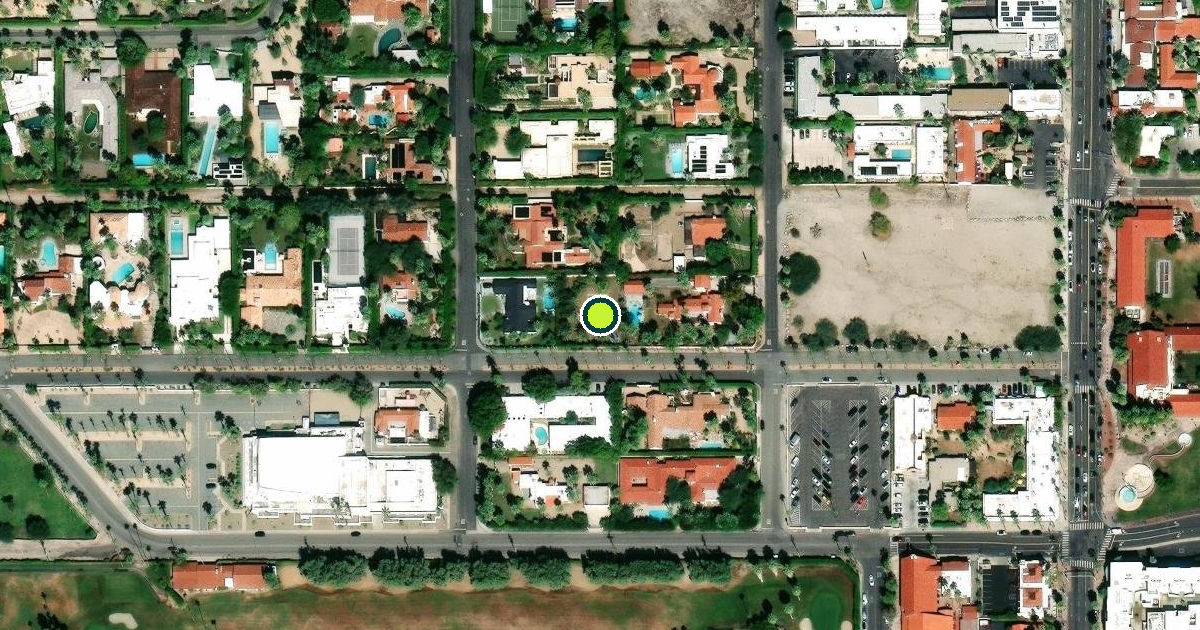 Satellite view of Palm Springs Pickleball Courts