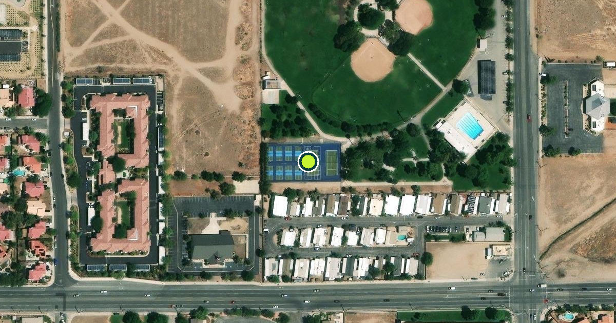 Satellite view of Palmdale Pickleball Courts