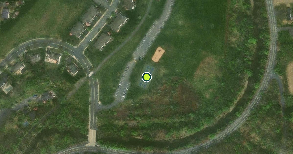 Satellite view of Palmer Township Pickleball Courts