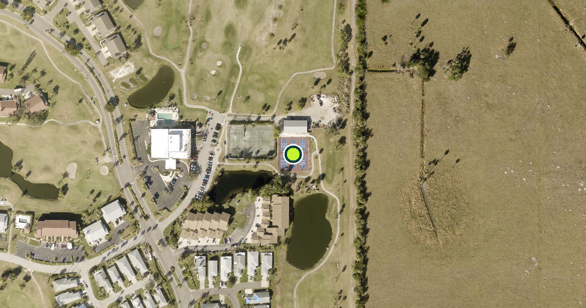 Satellite view of Palmetto Pickleball Courts