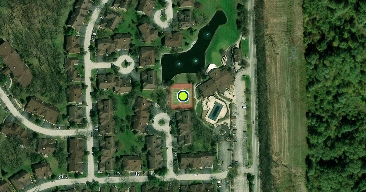 Satellite view of Palos Heights Pickleball Courts