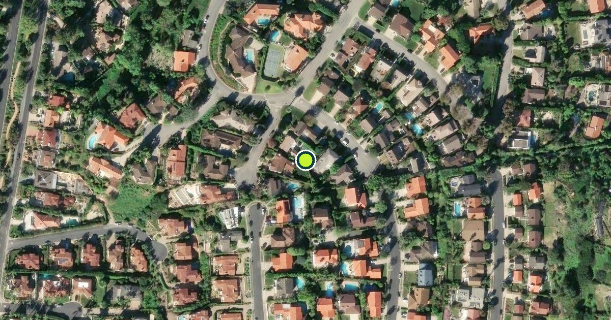 Satellite view of Palos Verdes Estates Pickleball Courts