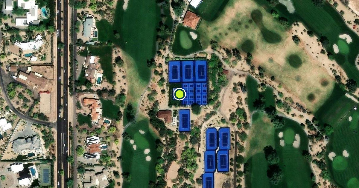 Satellite view of Paradise Valley Pickleball Courts