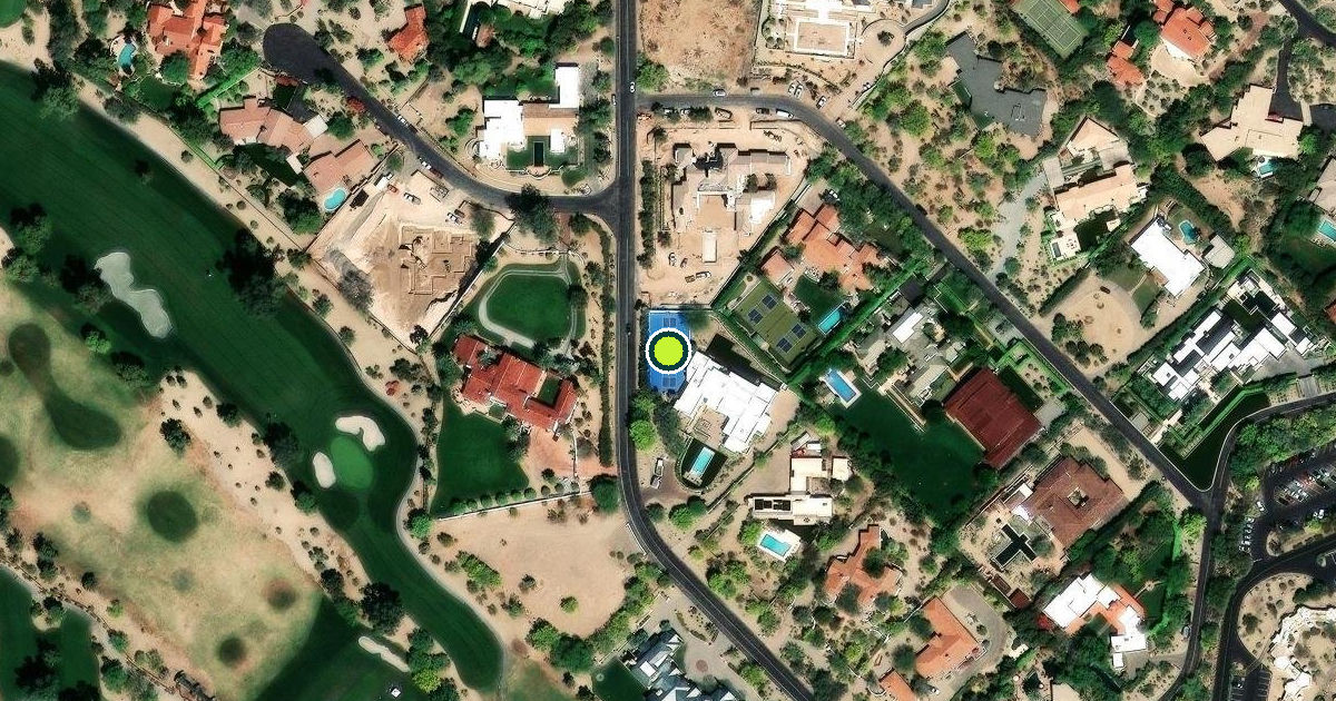 Satellite view of Paradise Valley Pickleball Courts