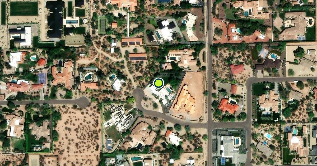 Satellite view of Paradise Valley Pickleball Courts