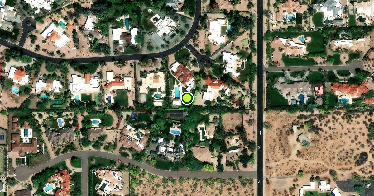 Satellite view of Paradise Valley Pickleball Courts