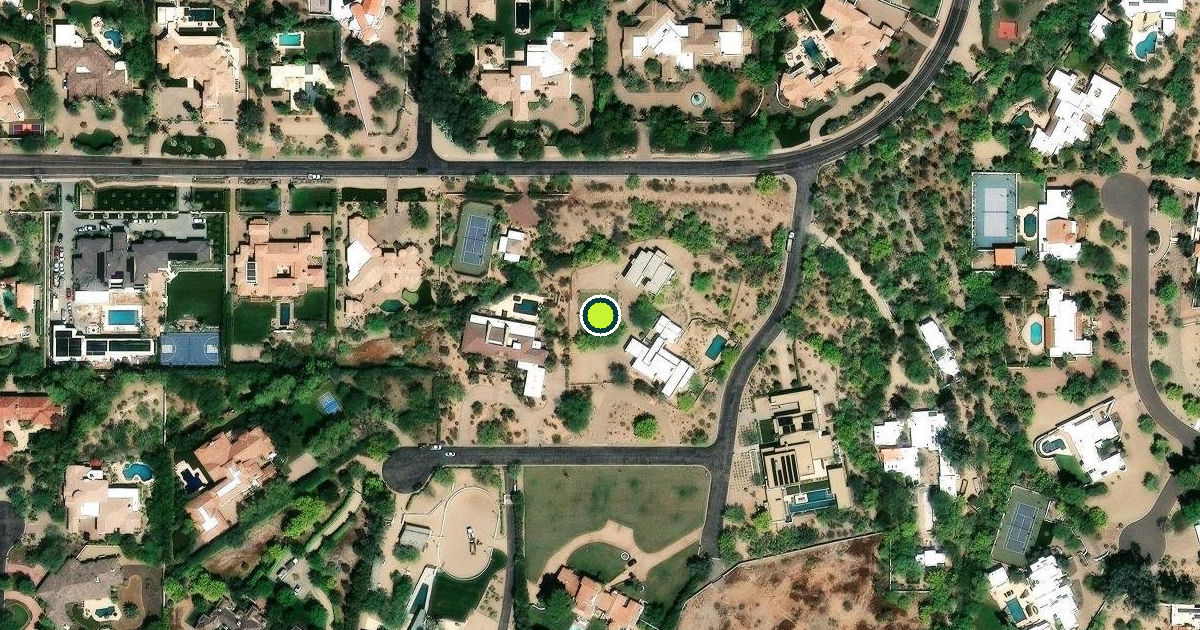 Satellite view of Paradise Valley Pickleball Courts