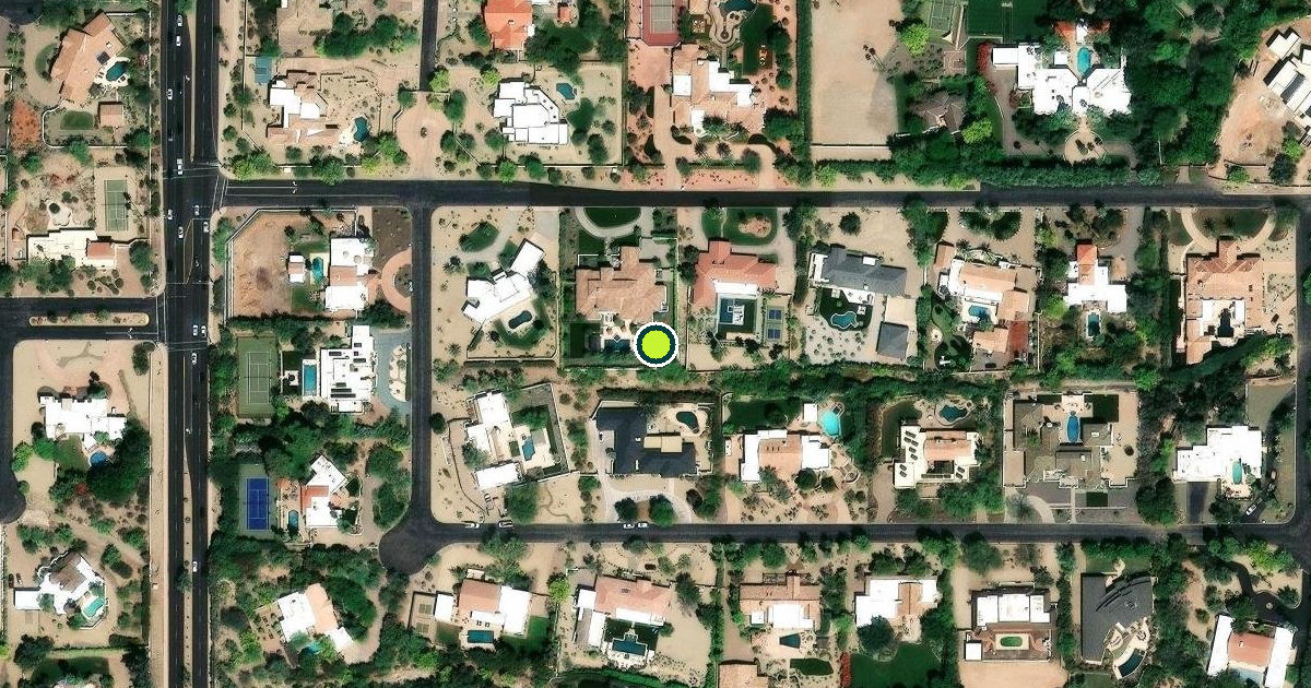 Satellite view of Paradise Valley Pickleball Courts