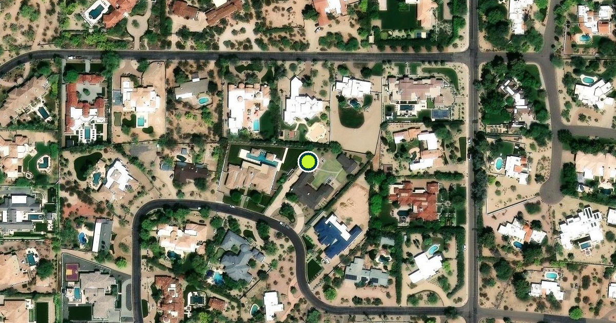 Satellite view of Paradise Valley Pickleball Courts