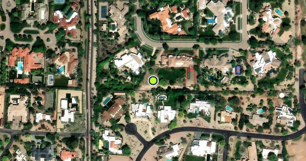 Satellite view of Paradise Valley Pickleball Courts