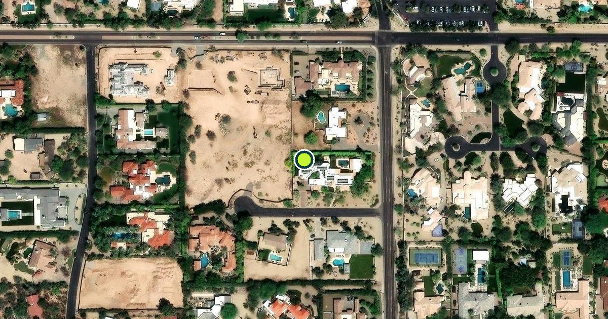 Satellite view of Paradise Valley Pickleball Courts