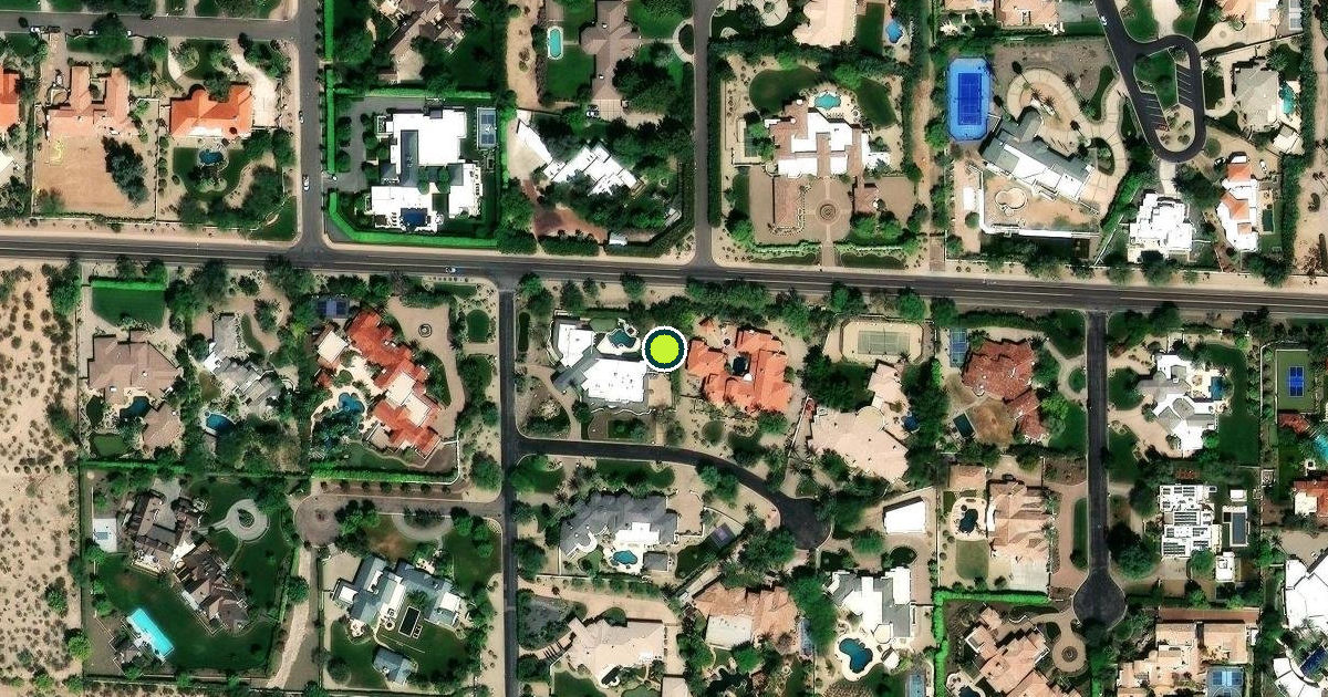 Satellite view of Paradise Valley Pickleball Courts