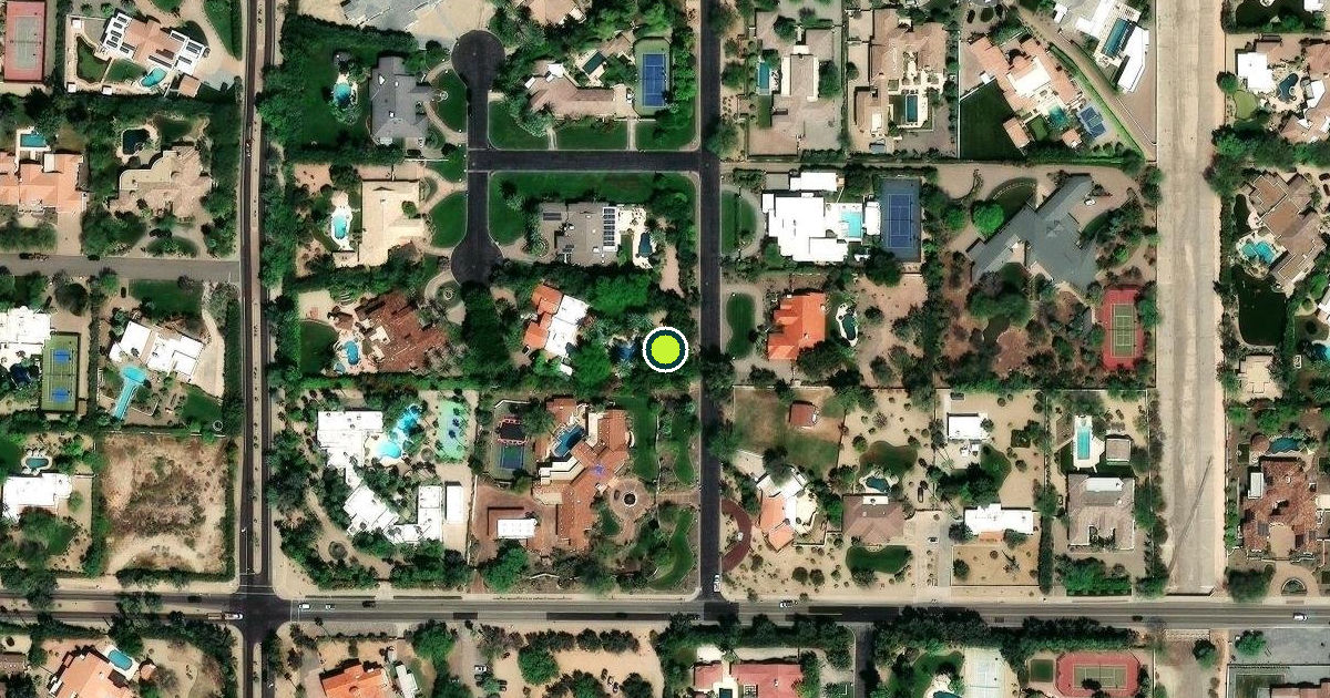 Satellite view of Paradise Valley Pickleball Courts