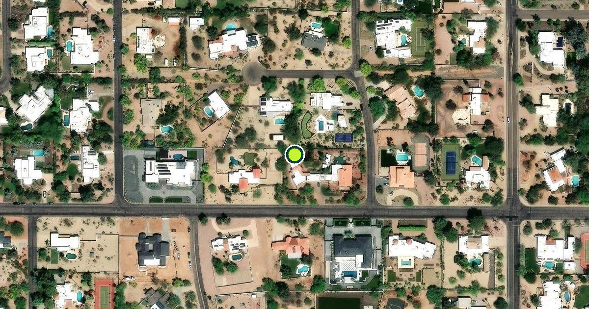 Satellite view of Paradise Valley Pickleball Courts