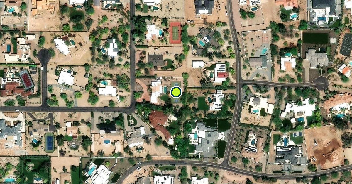 Satellite view of Paradise Valley Pickleball Courts